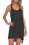 Becca It's A Breeze Twist Back Cover-up Dress In Black