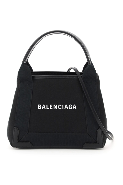 Balenciaga Cabas S Tote Bag In Black