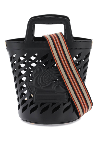 Etro Coffa Bucket Bag In Black