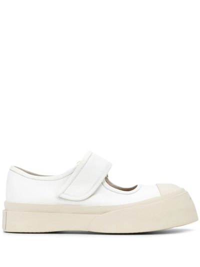 Marni Trainers With Hook And Loop Closures In White