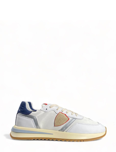 Philippe Model Sneakers In Blanc Bleu