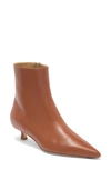 Aeyde Sofie Pointed Toe Bootie In Brandy