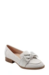 Bandolino Houndstooth Print Bow Loafer In Ivory