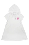 FEATHER 4 ARROW KIDS' SUMMER VIBES HOODED COTTON TERRY COVER-UP DRESS