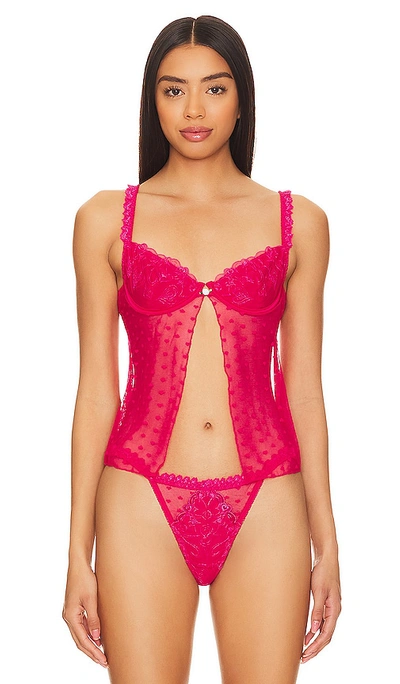 Kat The Label Romeo Camisole Bra In Hot Pink