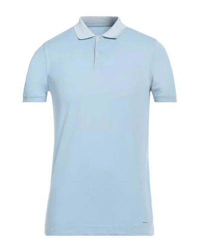 Fradi Man Polo Shirt Sky Blue Size S Cotton, Polyamide, Elastane