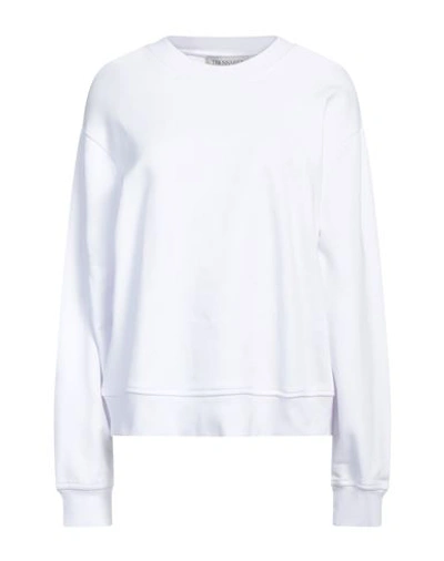 Trussardi Woman Sweatshirt White Size Xl Cotton, Elastane