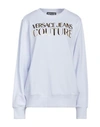 Versace Jeans Couture Woman Sweatshirt White Size L Cotton, Elastane