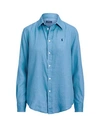 Polo Ralph Lauren Woman Shirt Light Blue Size L Linen