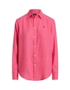 POLO RALPH LAUREN POLO RALPH LAUREN WOMAN SHIRT FUCHSIA SIZE L LINEN