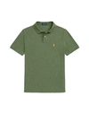 Polo Ralph Lauren Man Polo Shirt Dark Green Size L Cotton