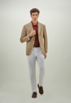 Boglioli Slim-cut Chino Trousers In White
