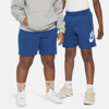 Nike Sportswear Club Fleece Big Kids' French Terry Shorts (extended Size) In Blue