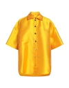 Sandro Woman Shirt Mandarin Size 1 Polyester, Silk