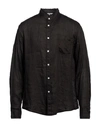 Grifoni Man Shirt Black Size 44 Linen