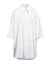 Mm6 Maison Margiela Man Shirt White Size M Cotton, Polyester