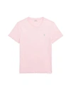 Polo Ralph Lauren Custom Slim Fit Jersey Crewneck T-shirt Man T-shirt Light Pink Size L Cotton