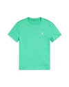 Polo Ralph Lauren Custom Slim Fit Jersey Crewneck T-shirt Man T-shirt Light Green Size L Cotton