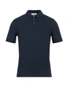 Alpha Studio Man Polo Shirt Midnight Blue Size 42 Cotton, Elastane