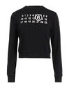 Mm6 Maison Margiela Woman Sweatshirt Black Size Xxl Cotton, Polyester, Elastane