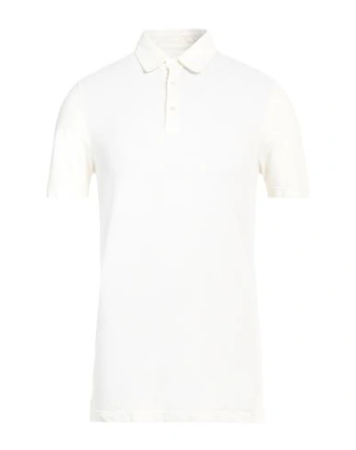 Fedeli Man Polo Shirt White Size 38 Cotton