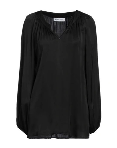 Brand Unique Woman Top Black Size 2 Viscose