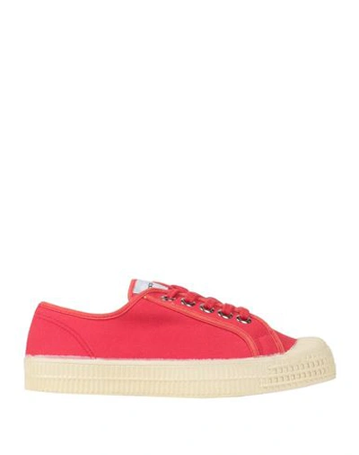 Novesta Woman Sneakers Red Size 8 Textile Fibers
