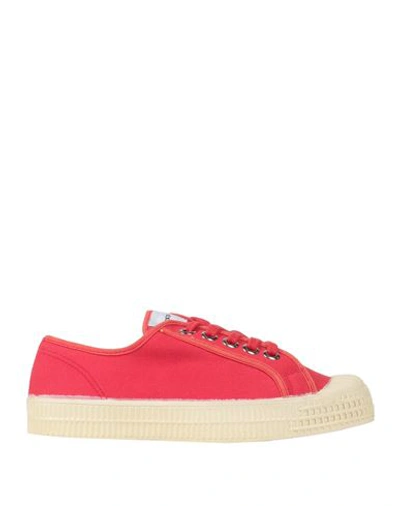 Novesta Woman Sneakers Red Size 8 Textile Fibers In Red