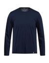 Drumohr Man T-shirt Navy Blue Size S Cotton