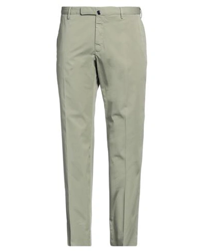 Incotex Man Pants Sage Green Size 42 Cotton, Elastane