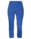 Emisphere Woman Pants Bright Blue Size 4 Cotton, Elastane