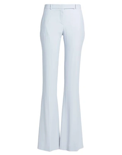 Alexander Mcqueen Blue Narrow Bootcut Pants For Women In Pink