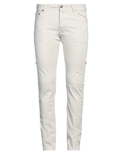 Jacob Cohёn Man Pants Light Grey Size 34 Cotton, Elastane In Grey