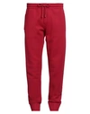 Dolce & Gabbana Man Pants Brick Red Size 40 Cotton, Polyamide, Polyurethane