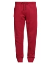 Dolce & Gabbana Man Pants Brick Size 38 Cotton, Polyamide, Polyurethane In Red