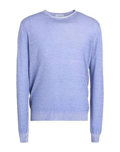 Ploumanac'h Man Sweater Light Purple Size 42 Flax, Cotton