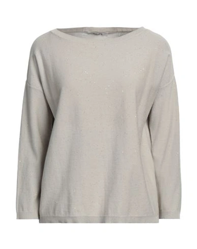 Kangra Woman Sweater Beige Size 6 Cotton, Polyester