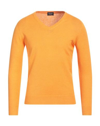 Drumohr Man Sweater Mandarin Size 40 Linen, Polyester