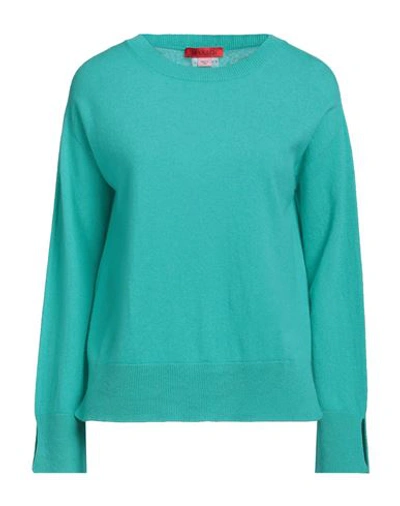 Max & Co . Woman Sweater Turquoise Size L Wool, Cashmere In Blue