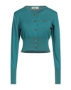 Vivienne Westwood Woman Cardigan Pastel Blue Size M Cotton