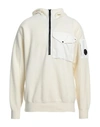 C.p. Company C. P. Company Man Sweater White Size 42 Wool, Polyester In White