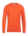 Kangra Man Sweater Orange Size 44 Cotton