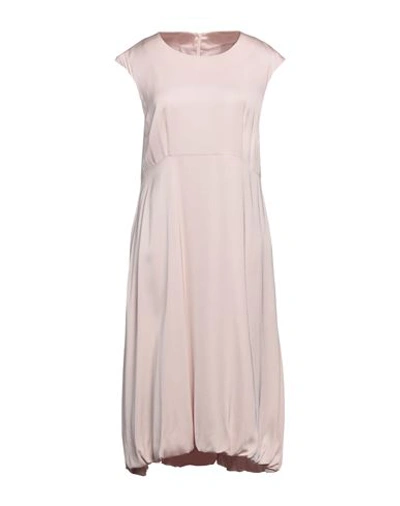 Peserico Woman Midi Dress Light Pink Size 12 Viscose