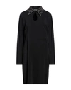 Alberta Ferretti Woman Mini Dress Black Size 10 Viscose, Elastane In Black