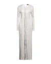 Missoni Woman Maxi Dress White Size 10 Silk, Elastane