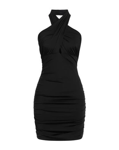 Pinko Woman Mini Dress Black Size S Polyamide, Elastane