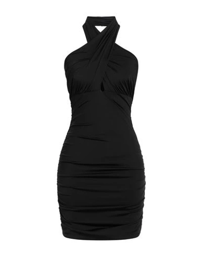 Pinko Woman Mini Dress Black Size M Polyamide, Elastane In Black