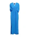 Fisico Woman Midi Dress Bright Blue Size L Viscose