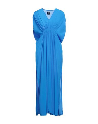 Fisico Cristina Ferrari Fisico Woman Midi Dress Bright Blue Size L Viscose