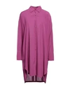 Fisico Cristina Ferrari Fisico Woman Mini Dress Mauve Size L Viscose In Purple